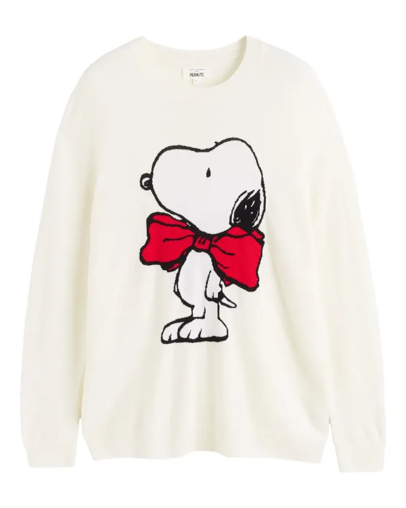 Chinti & Parker bow tie snoopy sweater - Nude Nude