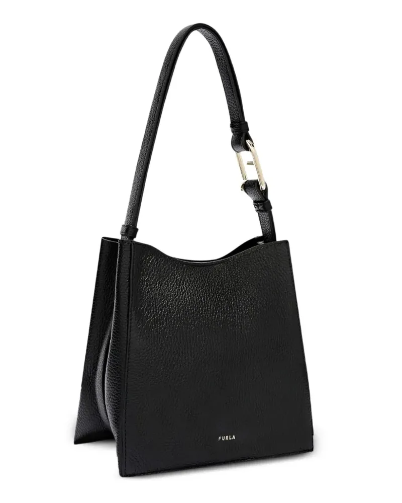 Furla Shopper aus gekörntem Leder - Schwarz Schwarz