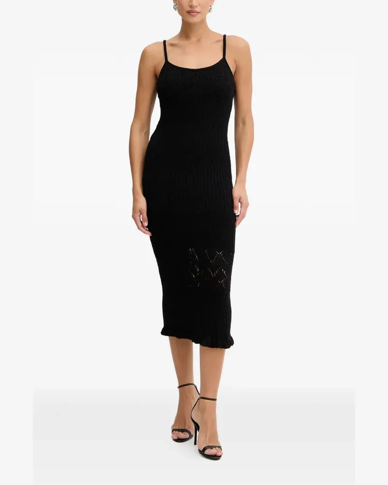 Guess sleeveless midi dress - Schwarz Schwarz