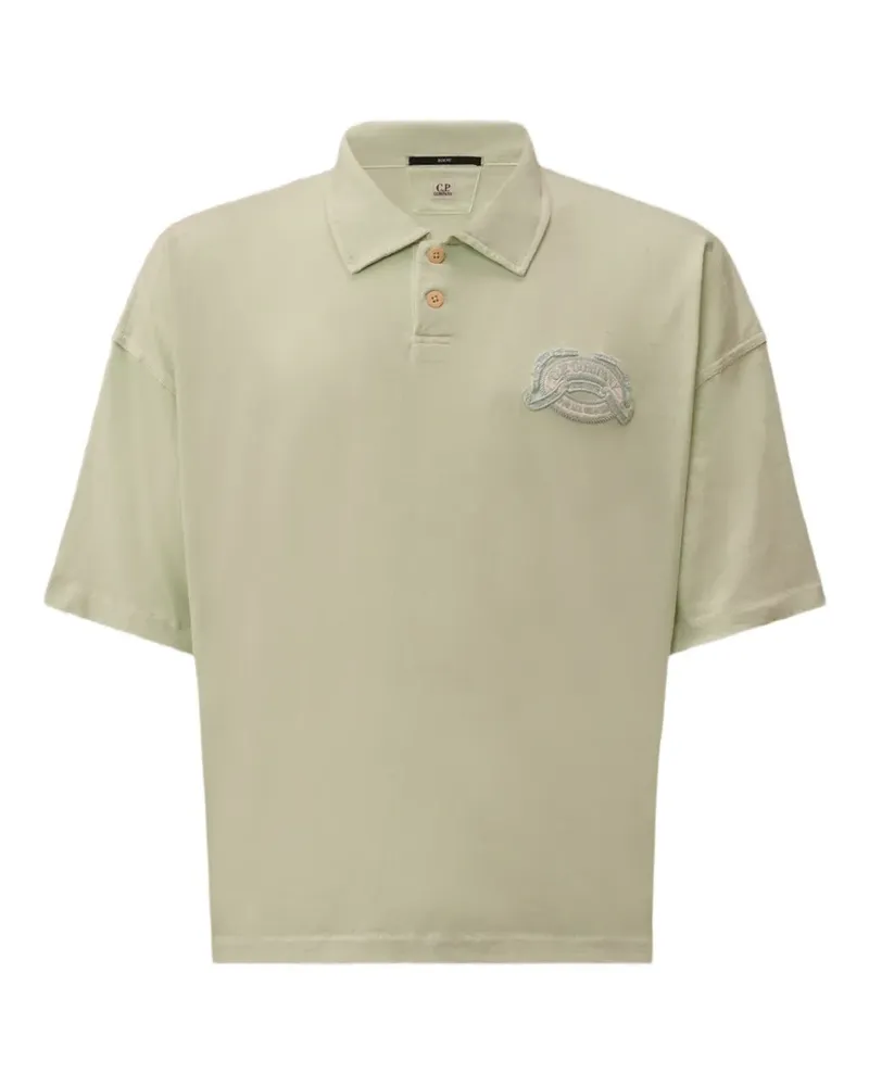 C.P. Company Poloshirt mit Logo-Stickerei - Grün Grün