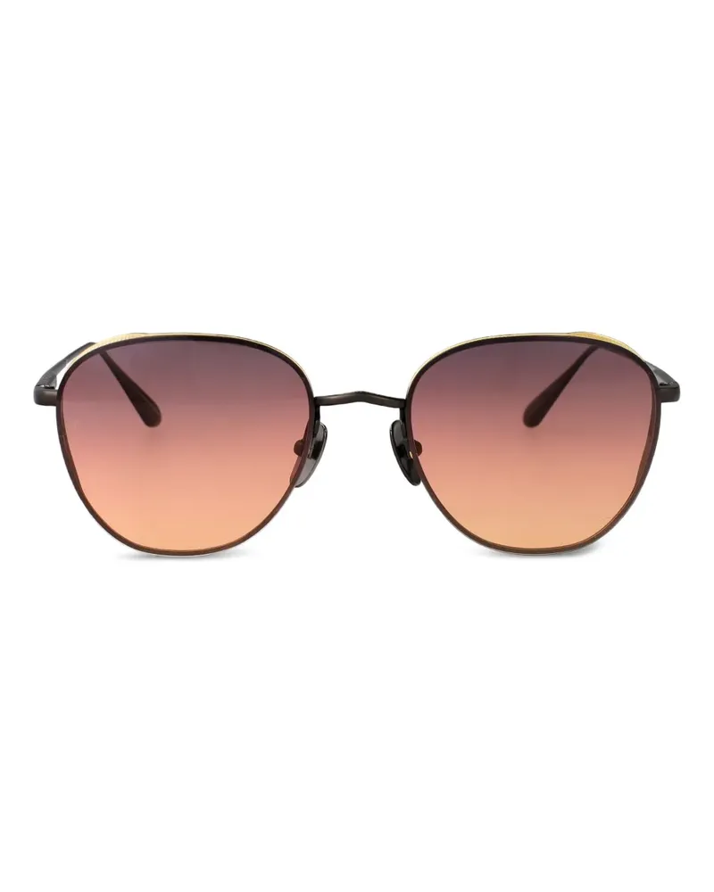 Linda Farrow Hardy Sonnenbrille aus Titan - Braun Braun