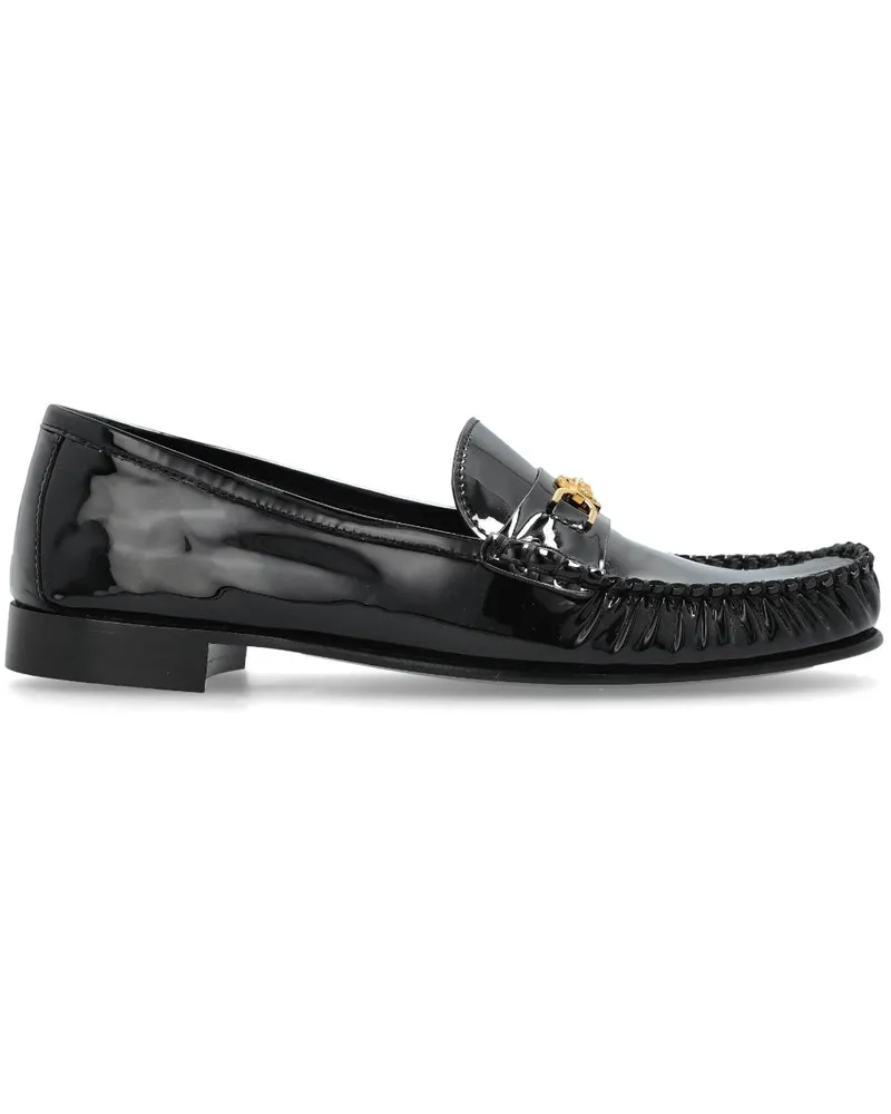 Versace Loafer mit Medusa-Schild - Schwarz Schwarz