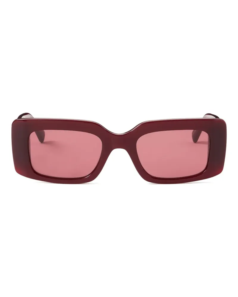 Sandro logo-plaque rectangle-frame sunglasses - Rot Rot