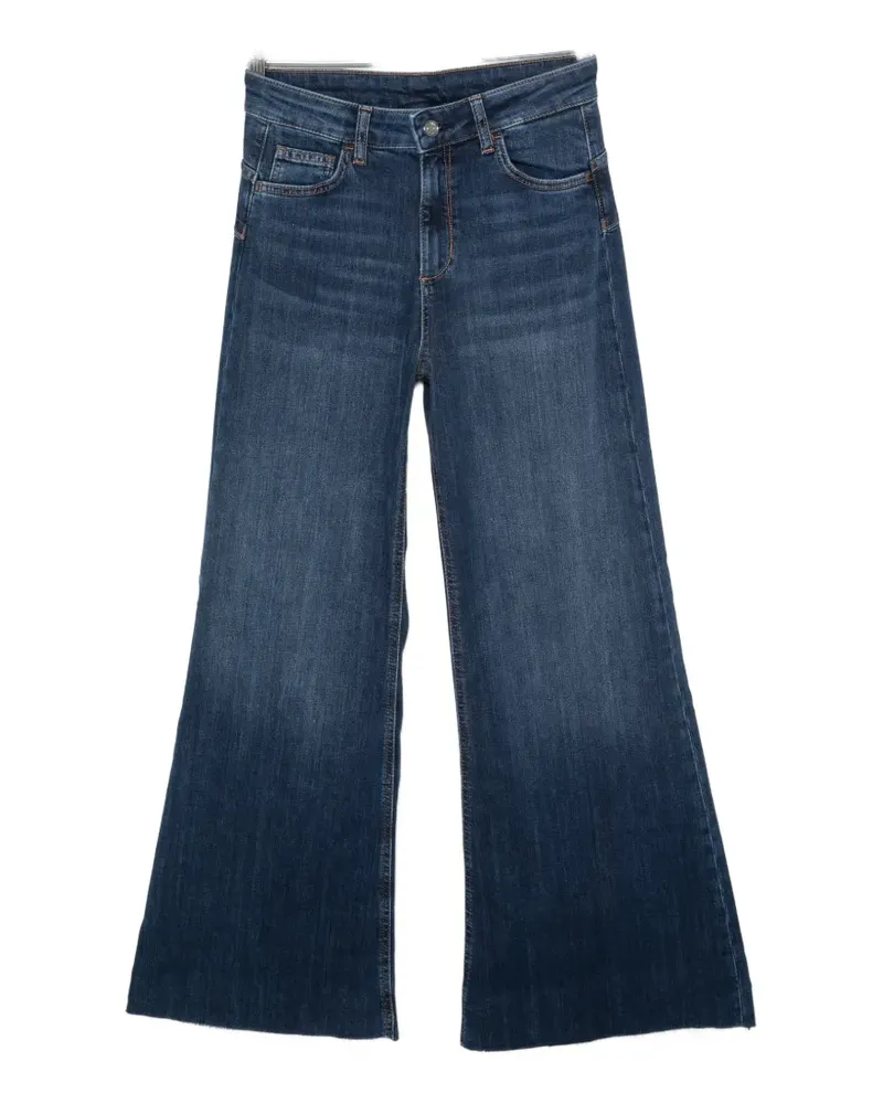 Liu Jo faded flared-leg jeans - Blau Blau