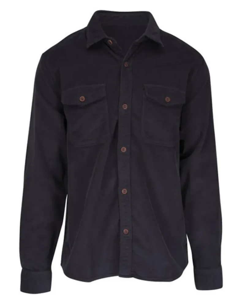 Faherty Hemdjacke mit Knöpfen - Grau Grau