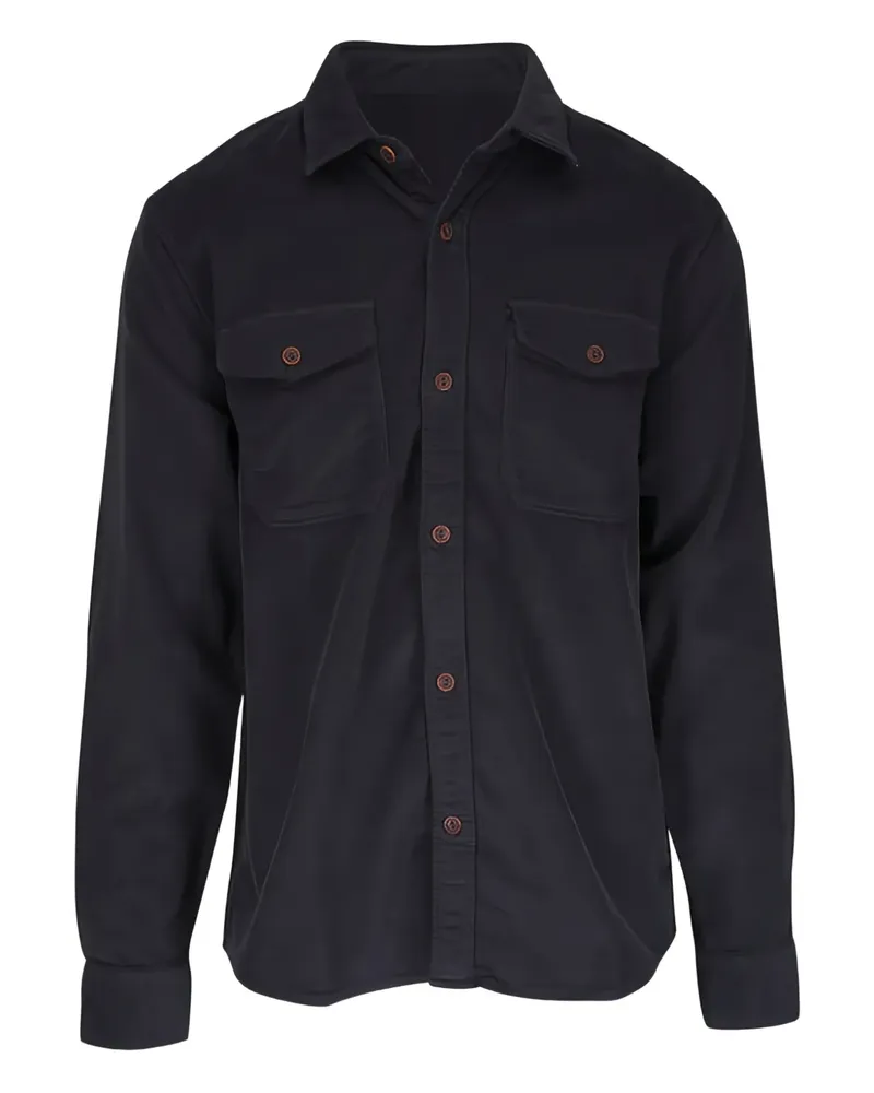 Faherty Hemdjacke mit Knöpfen - Grau Grau