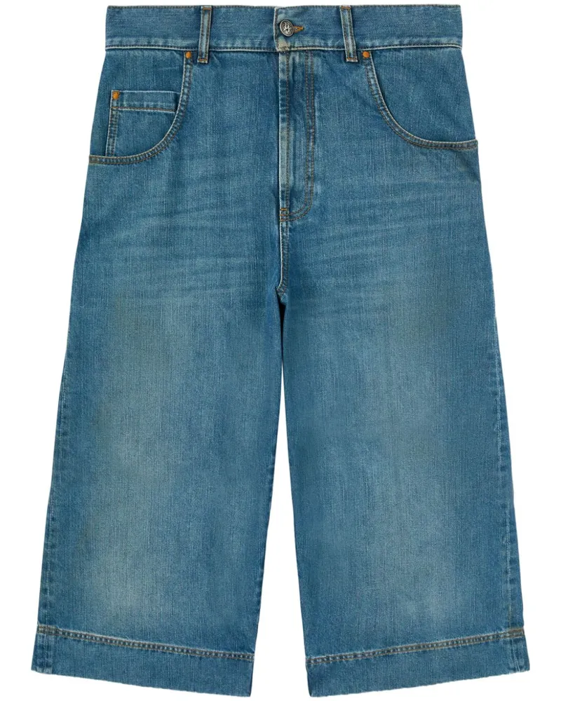 Palm Angels G-Curved Shorts - Blau Blau