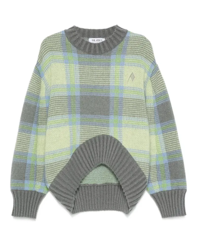 ATTICO Pullover mit Karomuster - Grün Grün