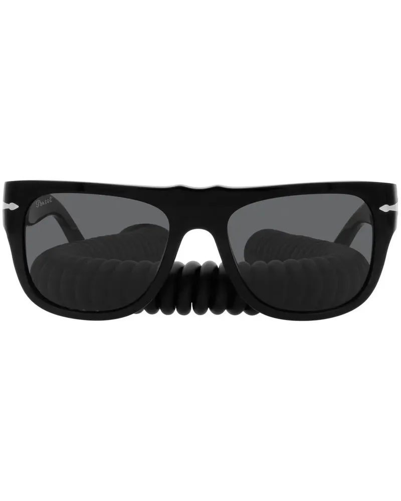 Persol Eckige Pinnacle Sonnenbrille - Schwarz Schwarz