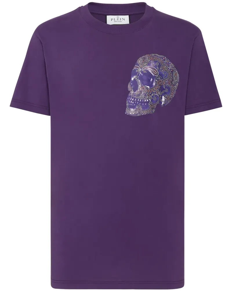 Philipp Plein T-Shirt mit Logo-Print - Violett Violett