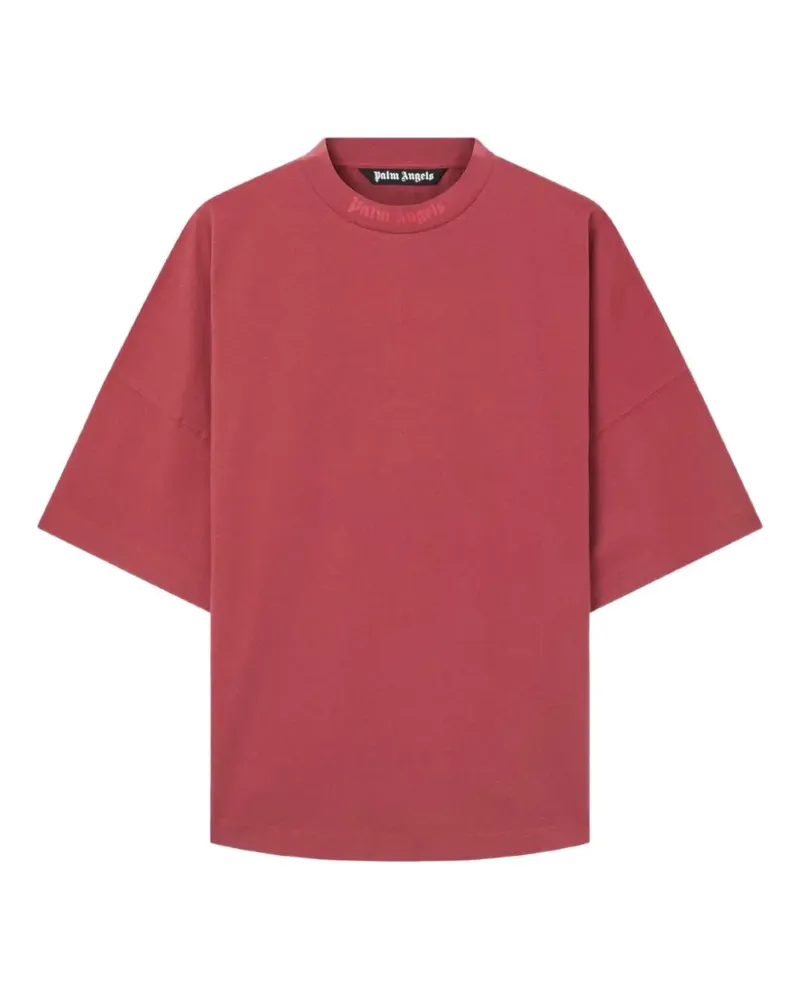 Palm Angels Classic T-Shirt mit Logo - Rot Rot