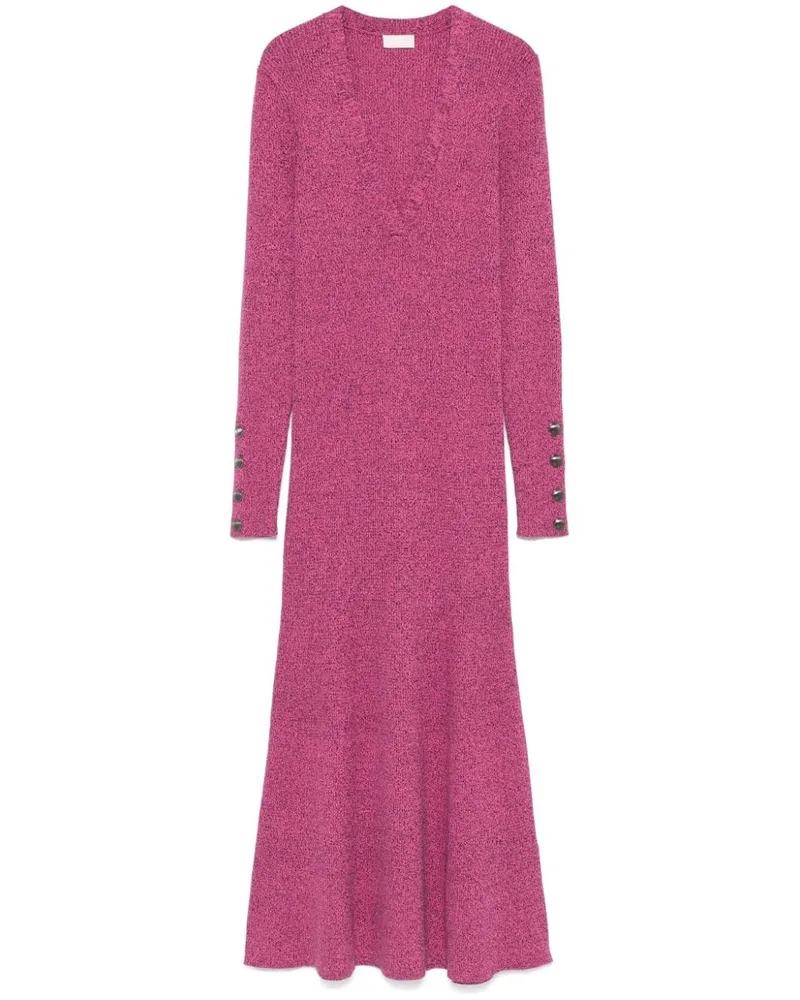 Liu Jo Midikleid aus meliertem Strick - Rosa Rosa