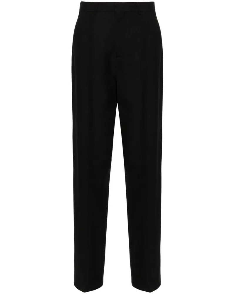 Moschino Klassische Straight-Leg-Hose - Schwarz Schwarz