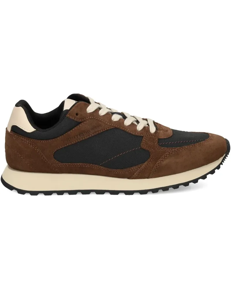 Tommy Hilfiger Sneakers mit Einsätzen aus Wildleder - Schwarz Schwarz