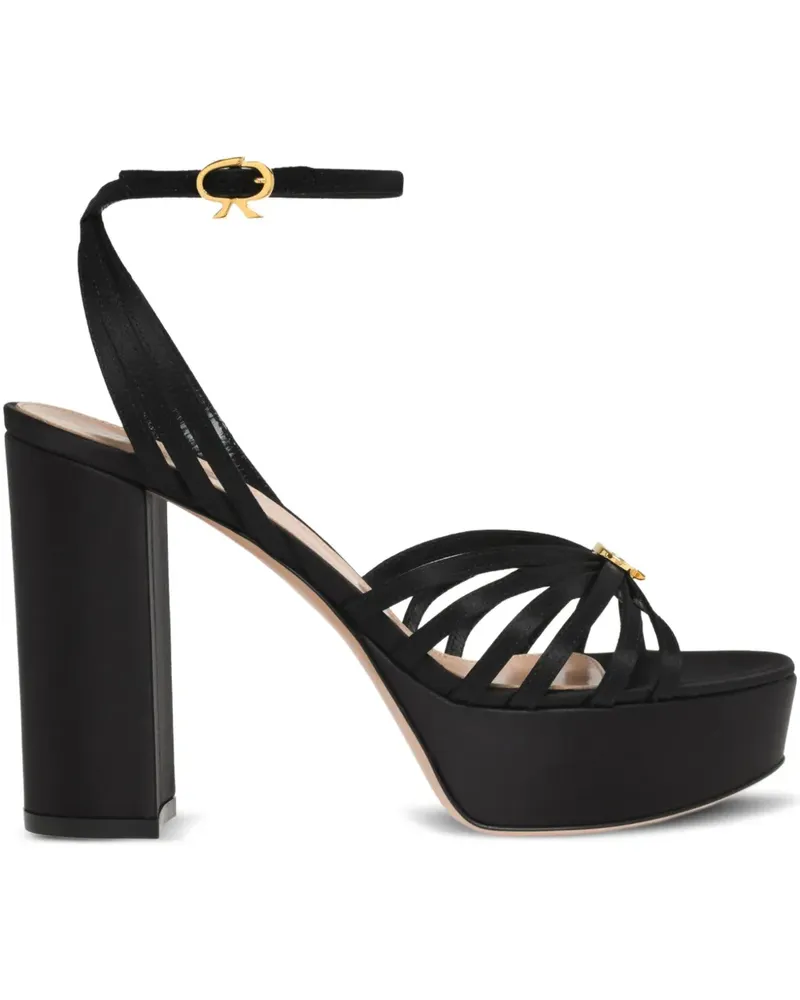 Gianvito Rossi Rita Sandalen 70mm - Schwarz Schwarz