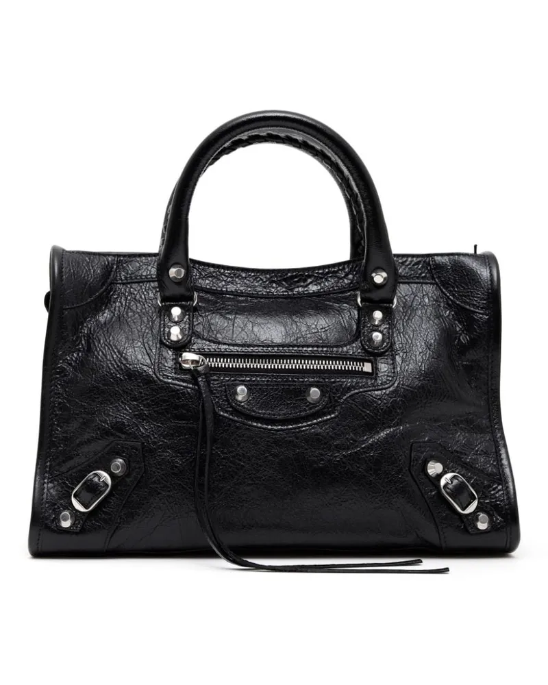 Balenciaga Kleine Le City Tote Bag - Schwarz Schwarz