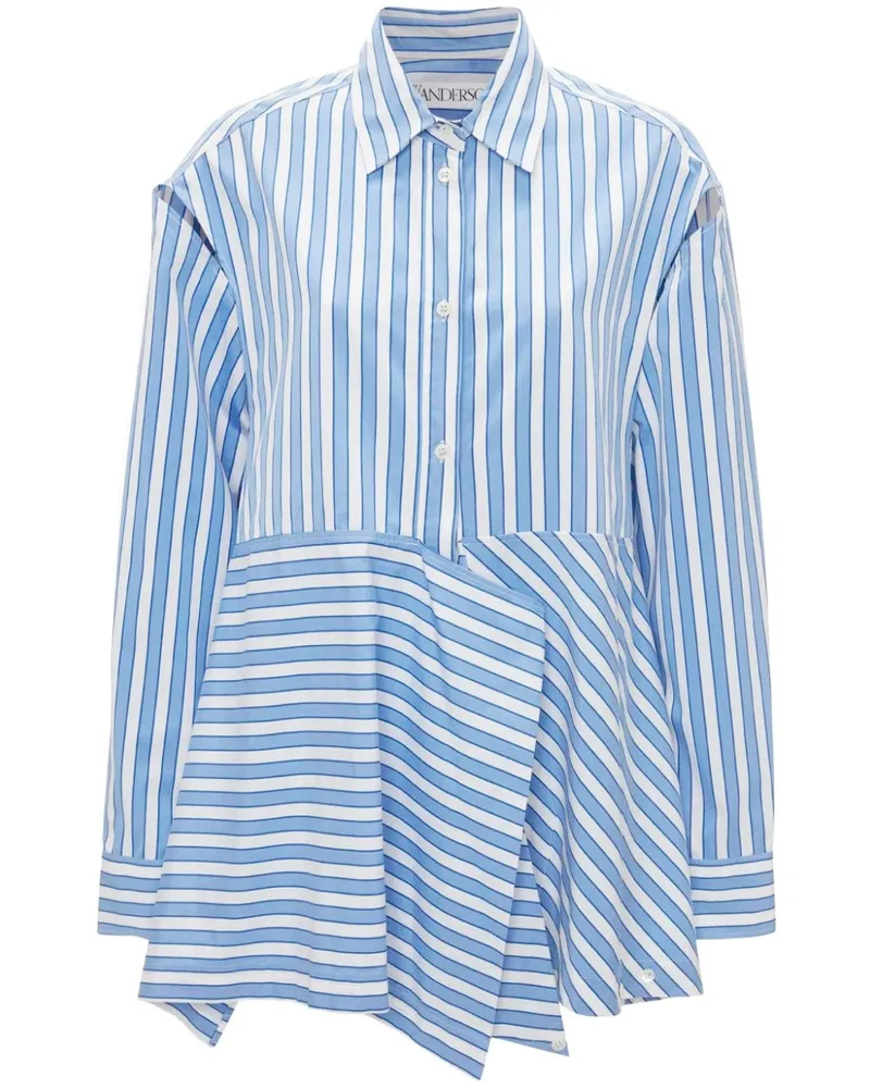J.W.Anderson Gestreiftes Hemd - Blau Blau