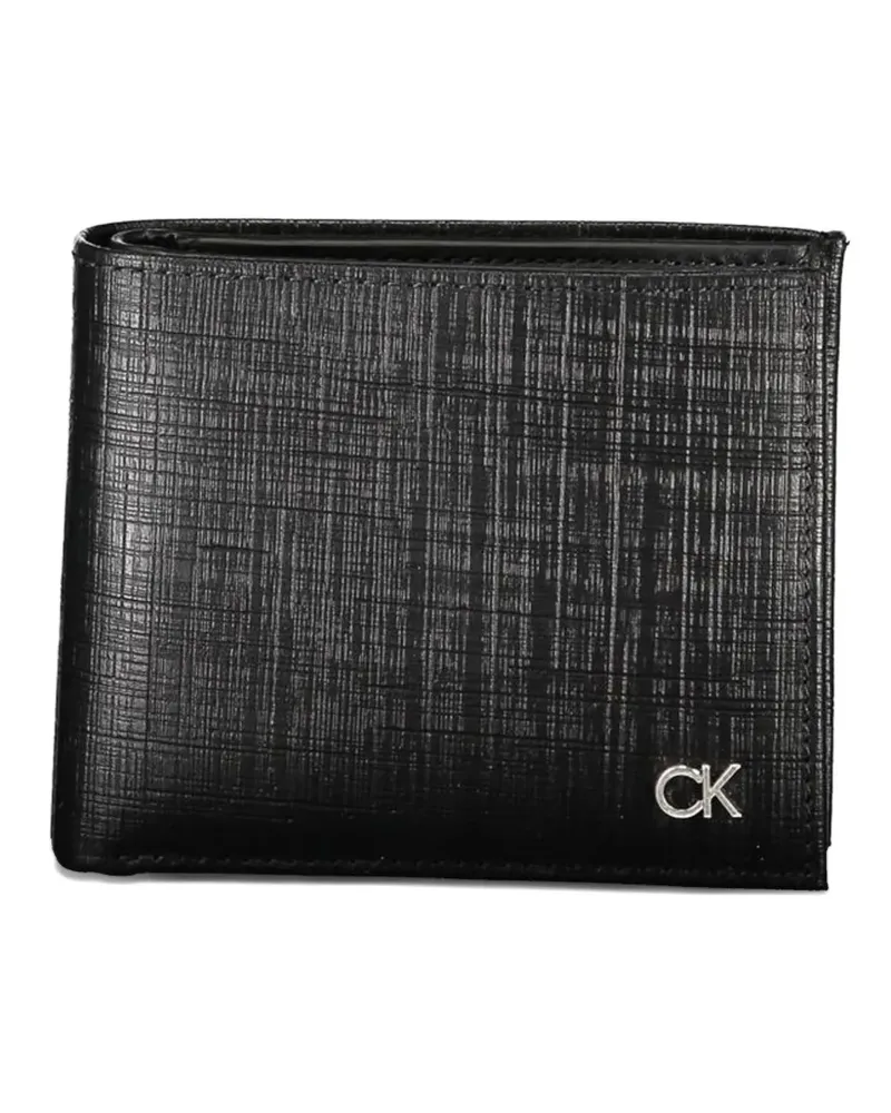 Calvin Klein logo-plaque wallet - Schwarz Schwarz