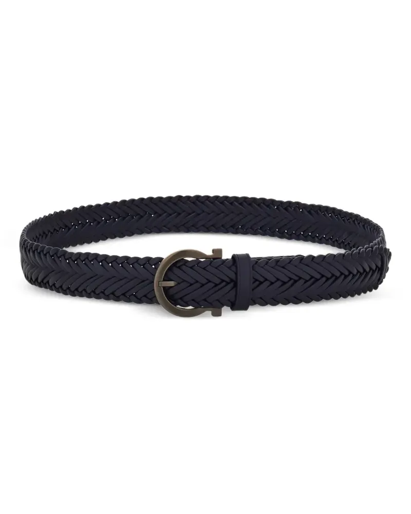 Ferragamo sized Gancini belt - Blau Blau