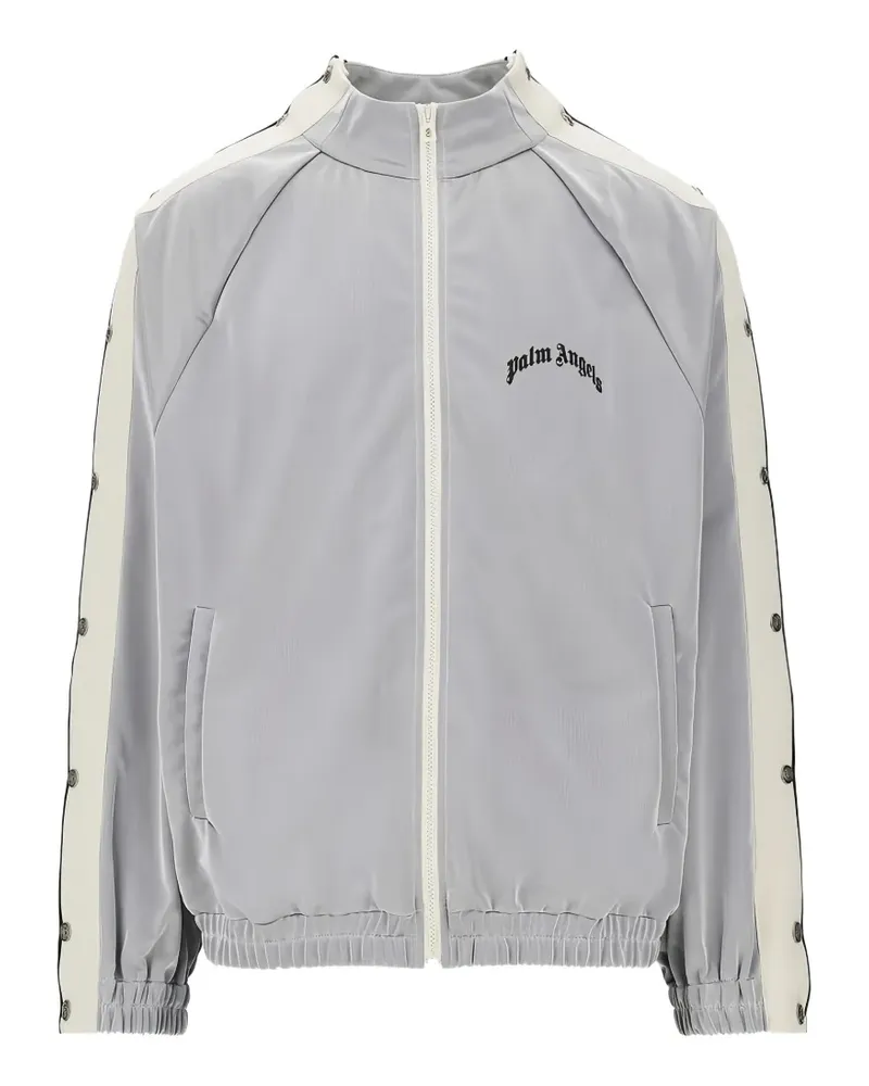 Palm Angels logo-print side-stripe track jacket - Grau Grau