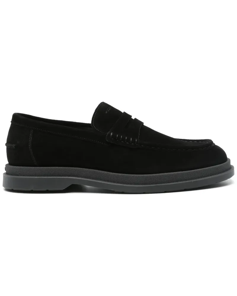 HUGO BOSS Loafer aus Wildleder - Schwarz Schwarz
