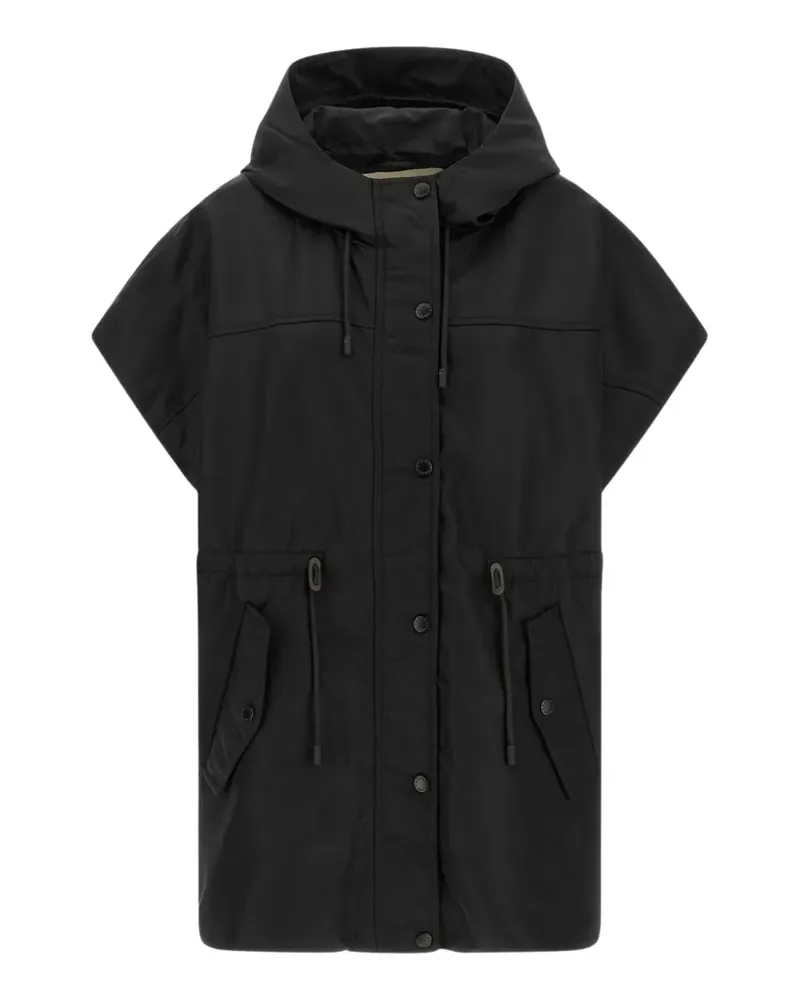 Max Mara quilted hooded jacket - Schwarz Schwarz