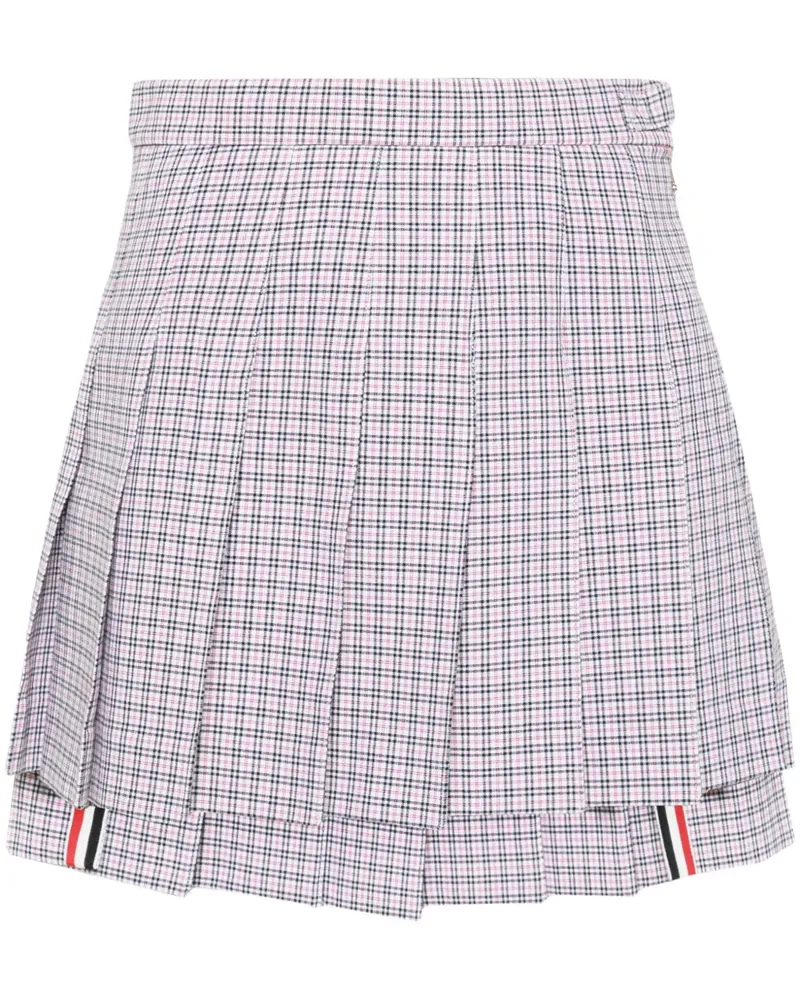 Thom Browne Minirock mit Falten - Weiß Weiß