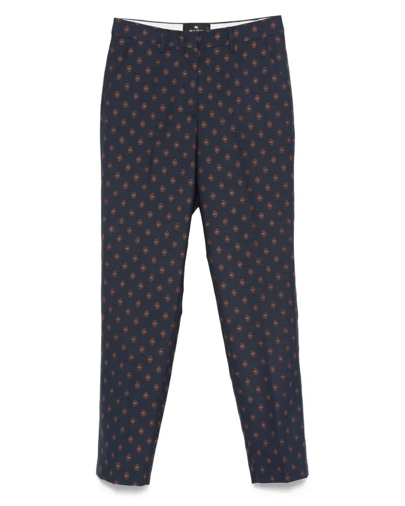 Etro Hose mit geometrischem Print - Blau Blau