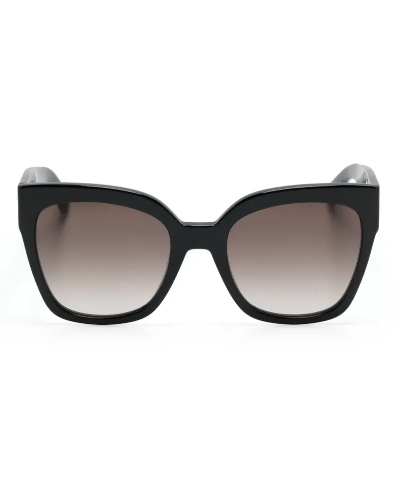 Longchamp Sonnenbrille mit Oversized-Gestell - Schwarz Schwarz