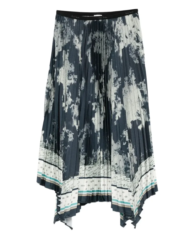 Paul Smith Midirock mit Falten - Blau Blau