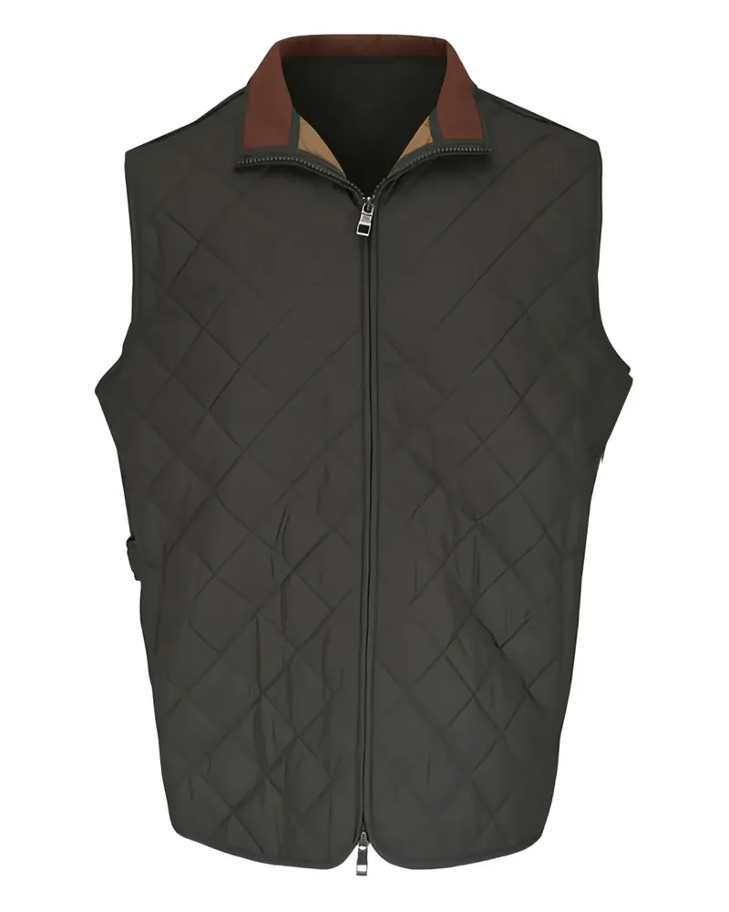 Peter Millar quilted collared gilet - Grün Grün