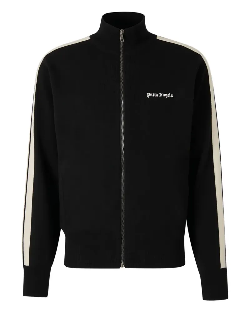Palm Angels Jacke mit Logo-Stickerei - Schwarz Schwarz