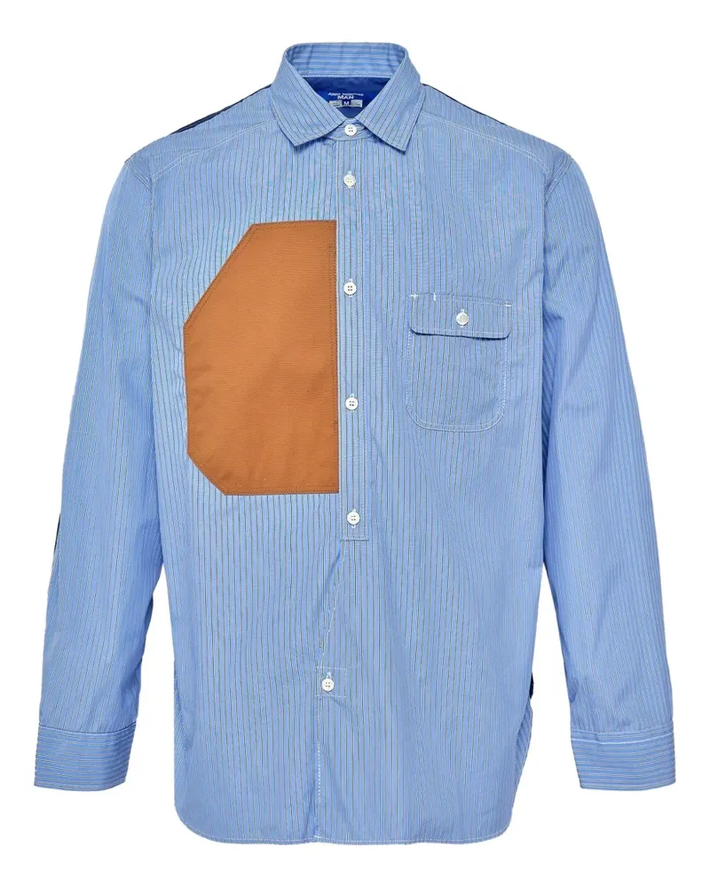 Junya Watanabe Gestreiftes Hemd - Blau Blau