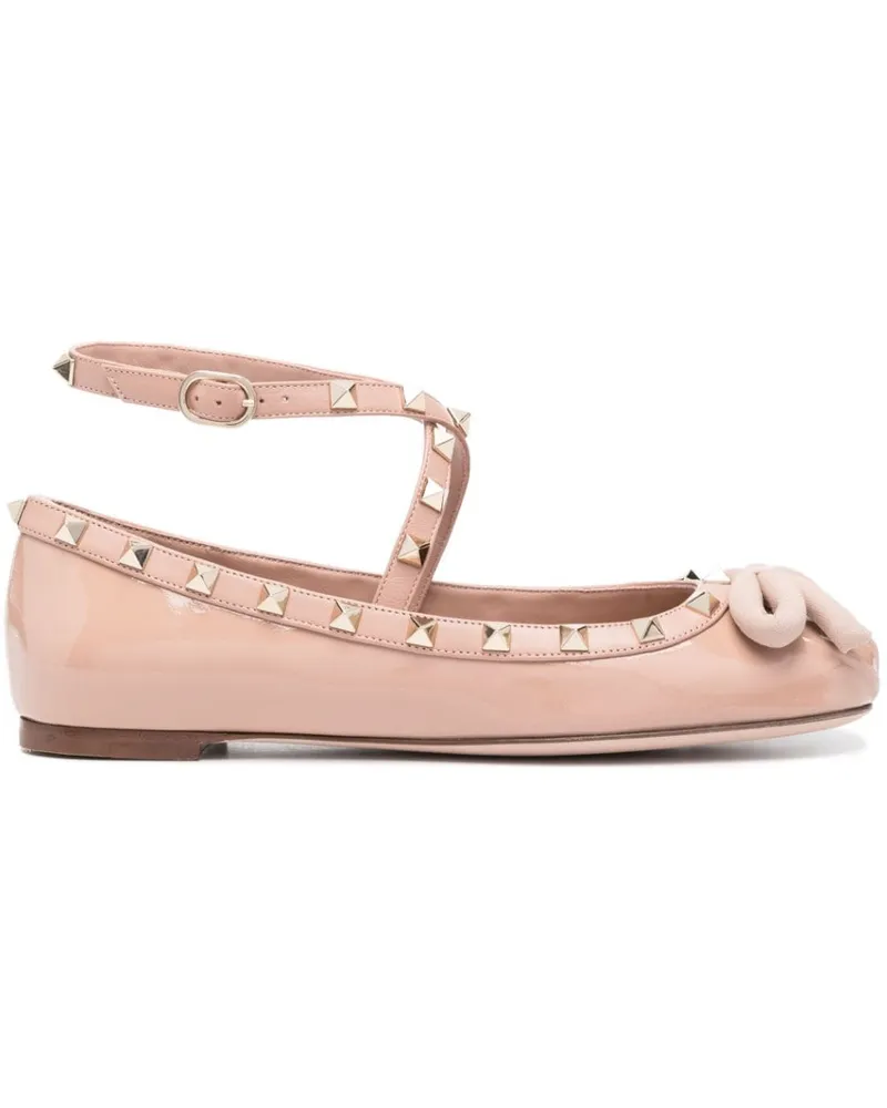 Valentino Garavani Rockstud Ballerinas - Rosa Rosa
