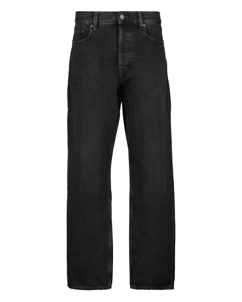 Saint Laurent Westwood High-Waist-Jeans - Schwarz Schwarz