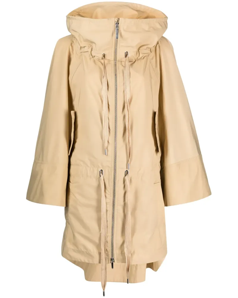Alberta Ferretti Parka mit Stehkragen - Nude Nude
