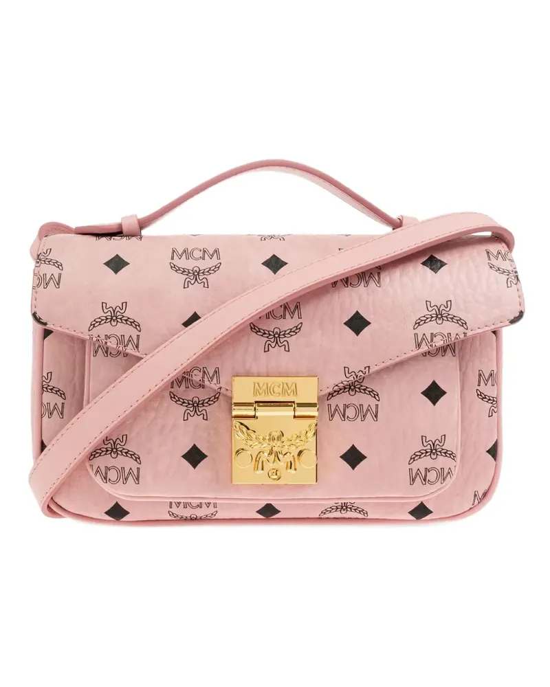 MCM Umhängetasche mit Monogramm - Rosa Rosa