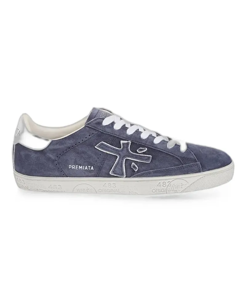 Premiata logo-patch sneakers - Blau Blau