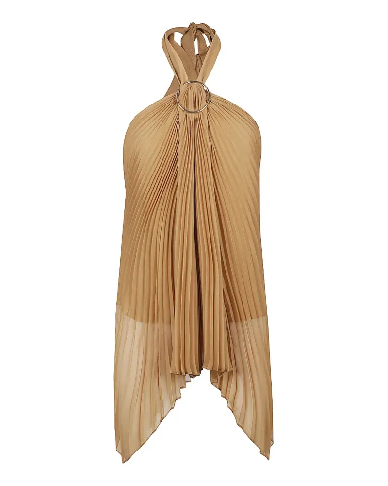 Max Mara ring-detail top - Nude Nude