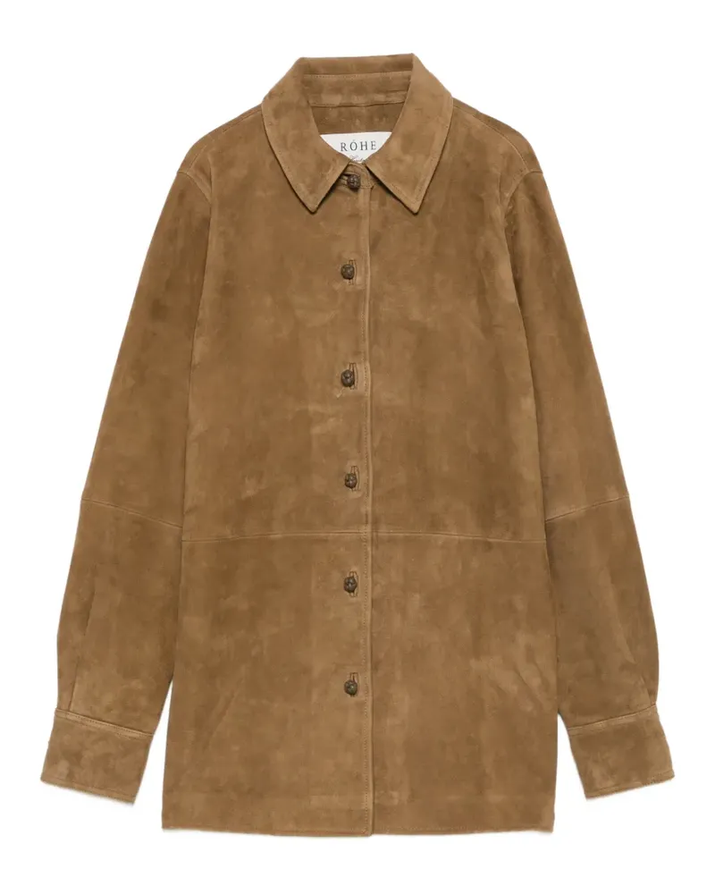 Róhe mandarin-fastening coat - Braun Braun