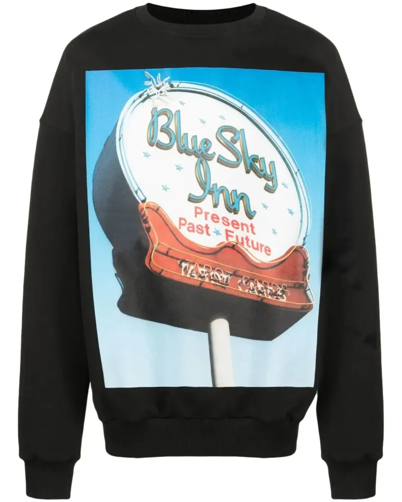 Blue Sky Inn Sweatshirt mit grafischem Print - Schwarz Schwarz