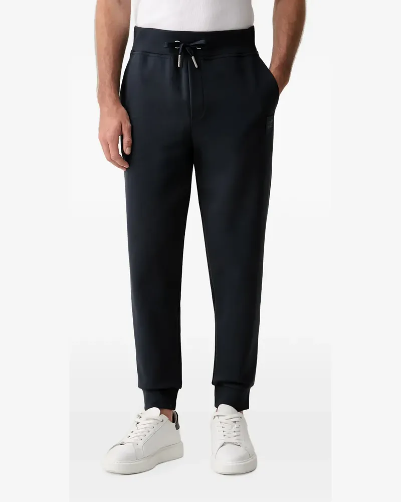 JOOP! logo-patch drawstring track pants - Blau Blau