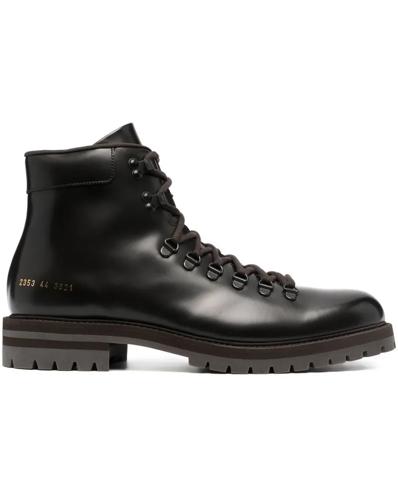 Common Projects Knöchelhohe Schnürstiefel Braun