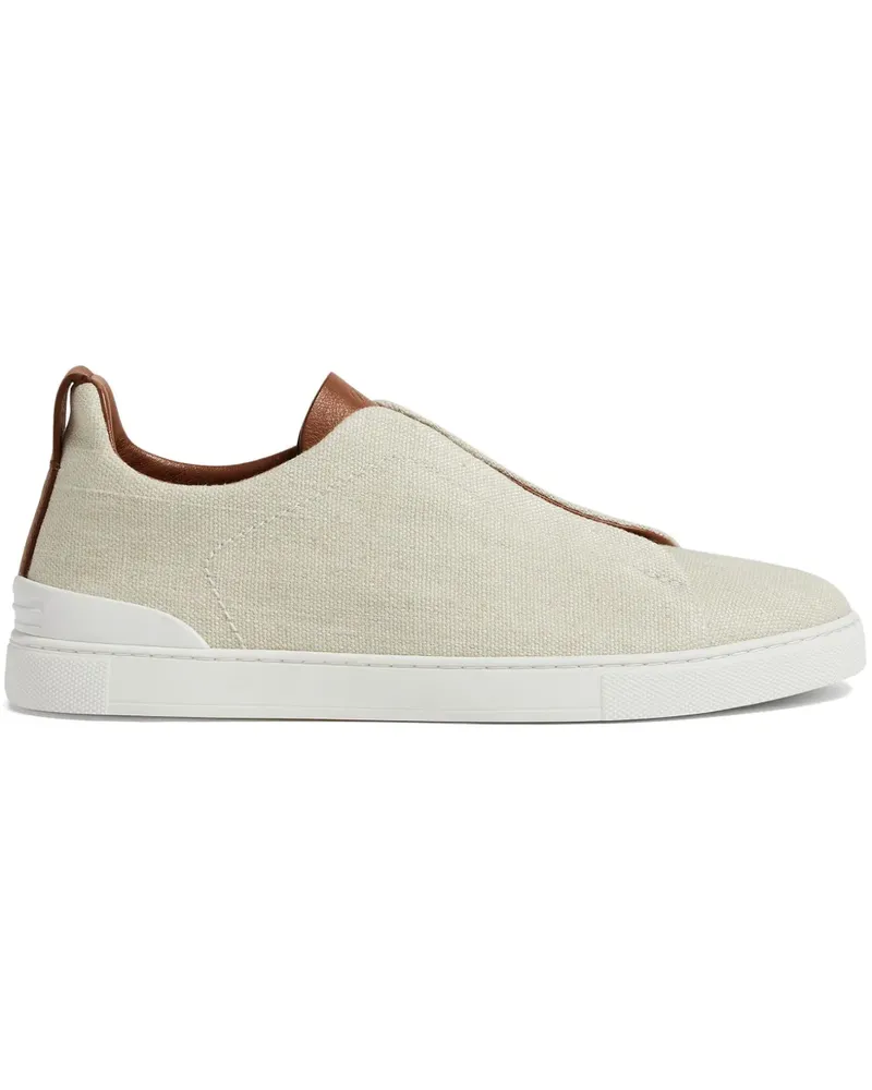 Ermenegildo Zegna Triple Stitch Sneakers - Nude Nude