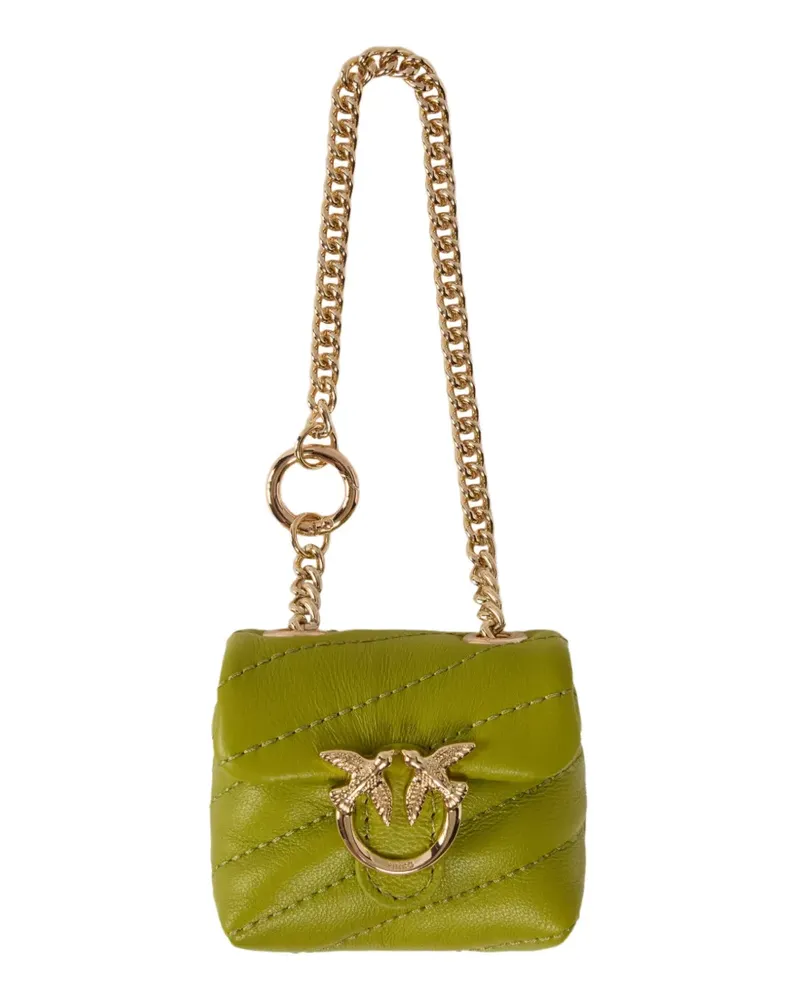 Pinko Nano Love Puff-Tasche aus Nappaleder - Grün Grün