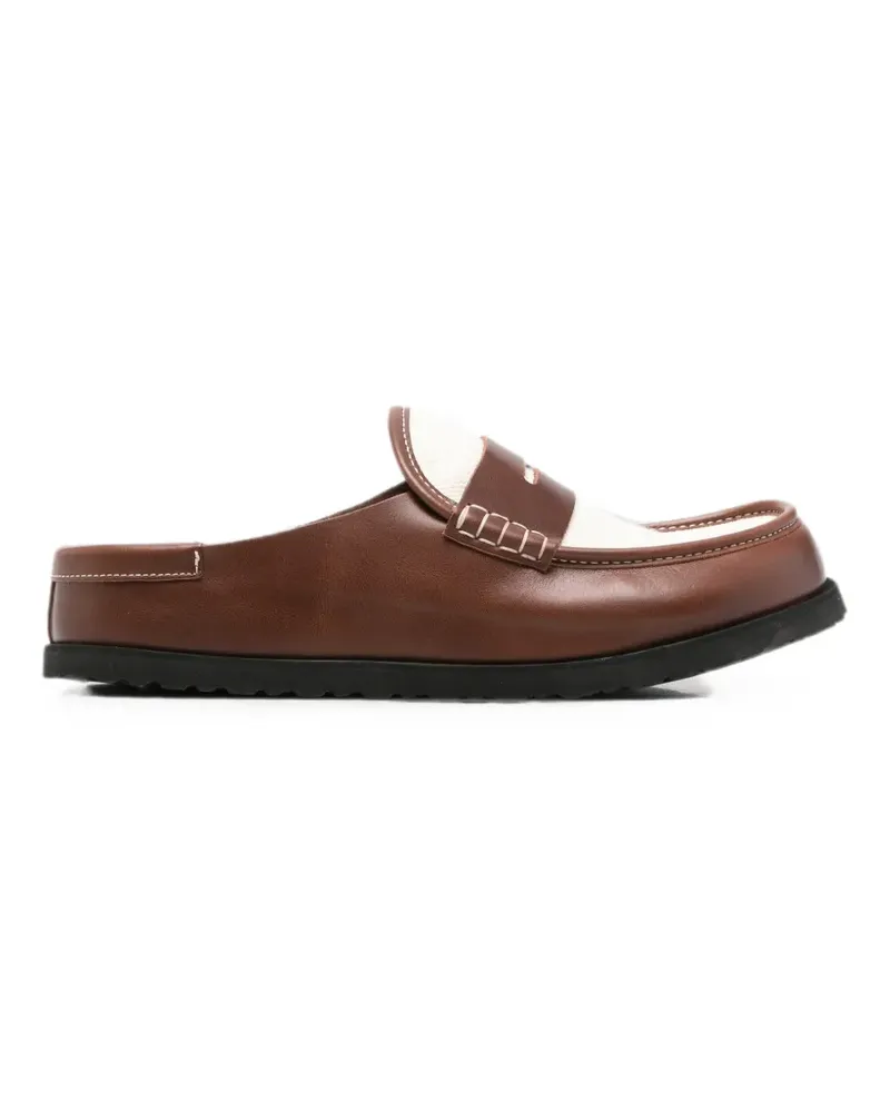 Birkenstock Naples penny-strap mules - Braun Braun