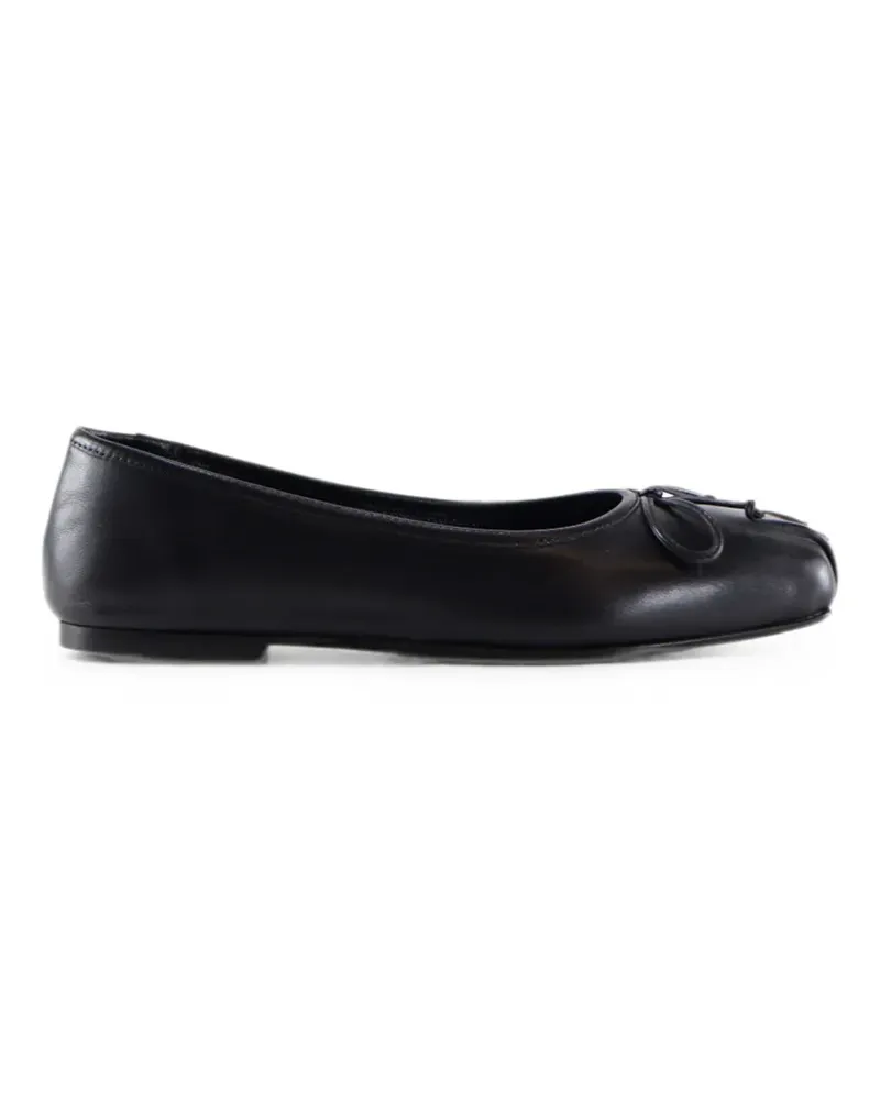 NOTABENE Serena bow-detail square-toe ballet flats - Schwarz Schwarz