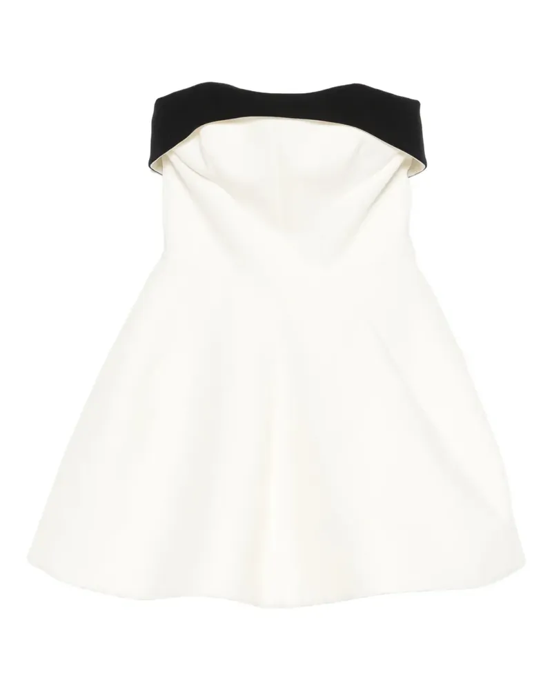 Genny strapless panelled dress - Weiß Weiß
