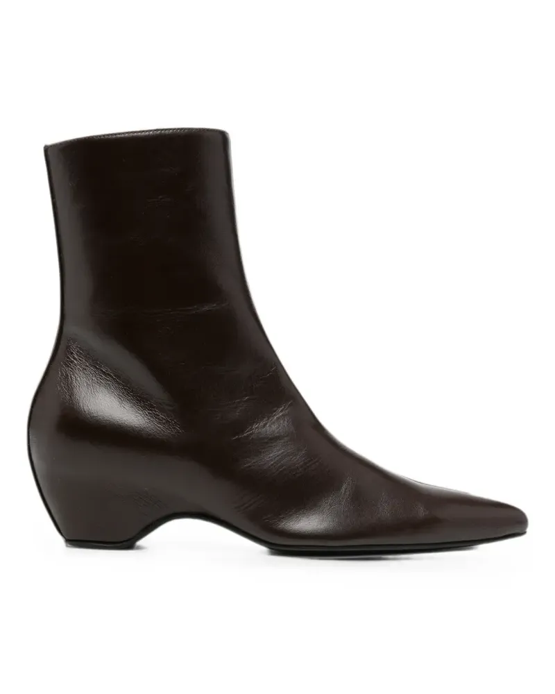 KHAITE Sybil Stiefel mit spitzer Kappe - Braun Braun