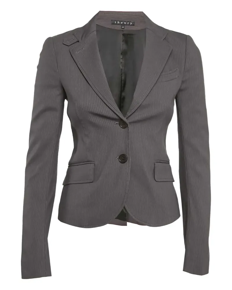 Theory Pre-owned Blazer mit Nadelstreifen - Grau Grau